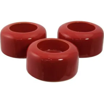 Svícen Svícen 3 ks keramický červený 4*7,5 cm 831533-01