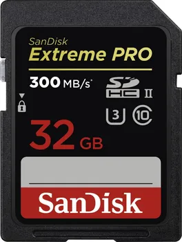 Paměťová karta SanDisk SDHC Extreme Pro 32 GB Class 10 UHS-II U3 (SDSDXPK-032G-GN4IN)