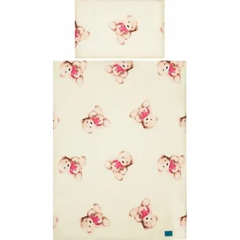 Povlečení Belissima 3-dílné ložní povlečení Belisima Medvídek s mašlí 100/135