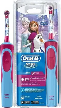 Elektrický zubní kartáček Oral-B Vitality Kids D12K Frozen modrý/růžový