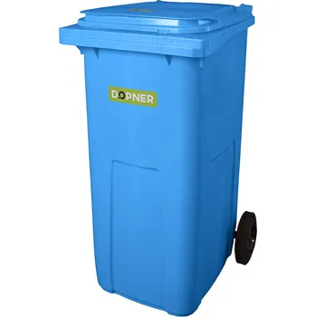 Popelnice Plastová popelnice DOPNER 240 l - modrá