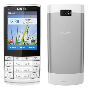Mobilní telefon Nokia X3-02 50 MB bílý/stříbrný