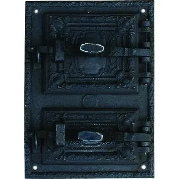 poklop Litinový kamnový štít hermetický – RETRO II.-černý