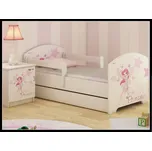 Dětská postel Oskar Víla 160x80 cm - Norská borovice - 1x krátká + 1x dlouhá zábrana se šuplíkem