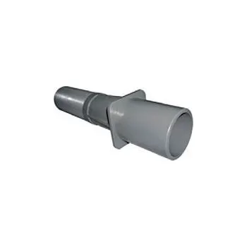 Bazénový průchod stěnou ABS 50mm x ext 2 / 300mm, šedý ABS plast, 0.38kg (308243)