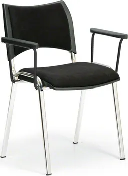 Jednací židle B2B Partner Smart konferenční židle chromované nohy s područkami