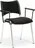 B2B Partner Smart konferenční židle chromované nohy s područkami, černá