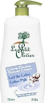 Sprchový gel Le Petit Olivier Jemný sprchový krém Bavlníkové mléko 750 ml
