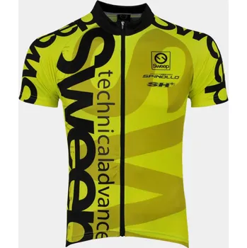 cyklistický dres Cyklistický dres Sweep CLASIC D021 yellow fluo Varianta: M