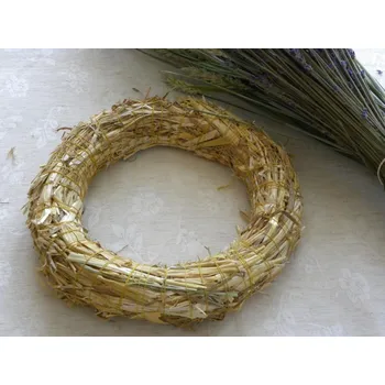 slaměný věnec 20 cm