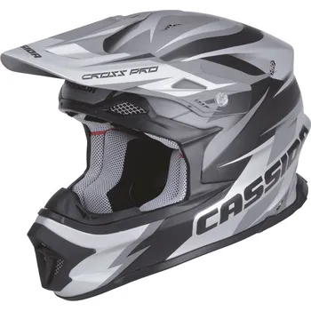 Helma na motorku Cassida Cross Pro černá/šedá