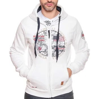 Pánská mikina Geographical Norway Gakto bílá