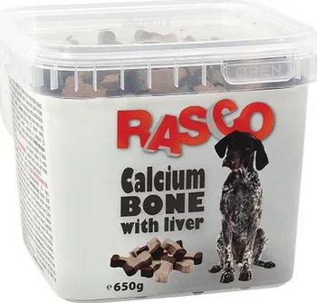 Pamlsek pro psa Rasco kost kalciová s játry 650 g