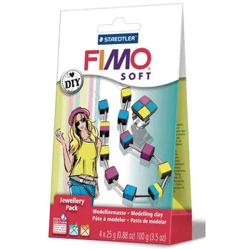 Modelovací hmota Staedtler Fimo Soft diy šperková sada Kostky
