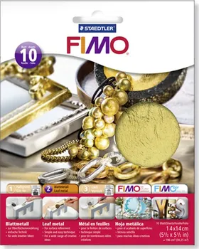 Staedtler Fimo kovové plátky zlaté 10 ks