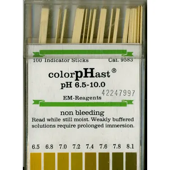 pH papírky, 100ks (pH 6,5 - 10)