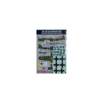 Plastikový model 1/48 Decals M.14 Magister (Sonderstaff. Buschmann)