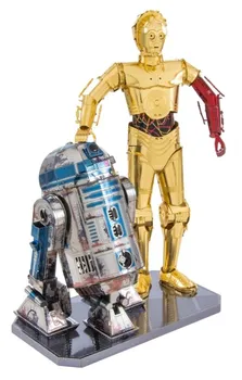Puzzle Metal Earth Star Wars R2D2 a C-3PO deluxe set