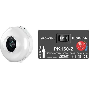 Domácí ventilátor PRIMAKLIMA Ventilátor PRIMA KLIMA 160 - 800/420m3/h - Ø160mm - 2 rychlosti