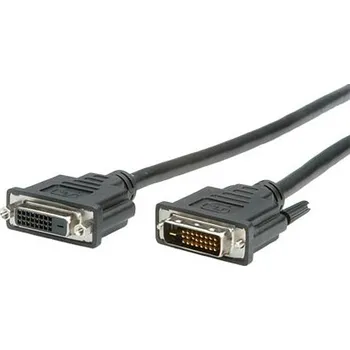 Video kabel Value DVI prodlužovací kabel, DVI-D(M) - DVI-D(F), dual link, 2m - 11.99.5563