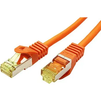 Síťový kabel goobay S/FTP patchkabel kat. 7, s konektory RJ45, LSOH, 3m, oranžový (91615) - 21.92.2157