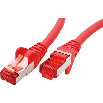Síťový kabel goobay S/FTP patchkabel kat. 6, LSOH, 50m, červený (68287) - 21.92.0851
