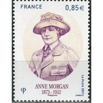 Poštovní známka Post France (2017) MiNr. 6693 ** - Francie - 65. výročí úmrtí Anne Morgan