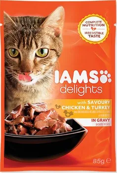 Krmivo pro kočku Iams Cat Delights Chicken & Turkey in gravy 85 g