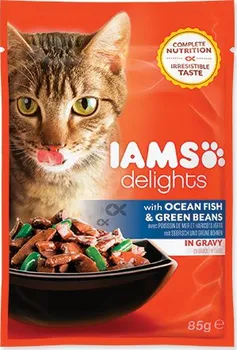 Iams Cat Delights Ocean Fish & Green Beans in gravy 85 g
