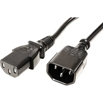 Napájecí kabel Value Kabel síťový prodlužovací, IEC320 C14 - C13, 3m, černý - 19.99.1530