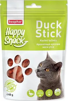 Pamlsek pro kočku Beaphar Happy Snack Cat Duck Stick 40 g