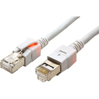 Síťový kabel EasyLan S/FTP patchkabel kat. 6, 10m, se světelnou identifikací, šedý - 21.15.2206