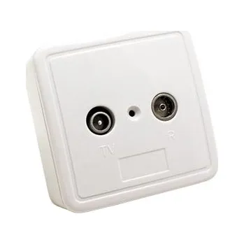 Elektrická zásuvka goobay Zásuvka na omítku pro TV a radio, koncová (68851) - 25.92.8100