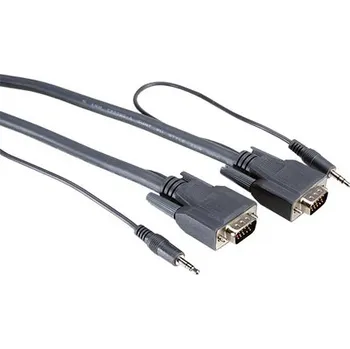 Video kabel ROLINE VGA+Audio kabel, MD15HD+jack3,5M - MD15HD+jack3,5M, 20m - 11.04.5164