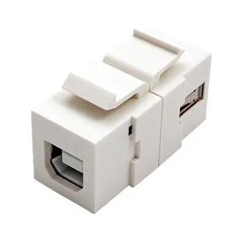 Elektrický konektor Lindy Keystone spojka USB A(F) - USB B(F), oboustranná (60555) - 12.43.0106