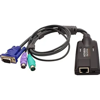 KVM přepínač Aten KVM modul k přepínači počítačů přes TP (VGA / 2x PS/2), až 40m (KA7520) - 14.01.6036