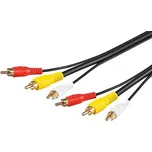 goobay Kabel 3x Cinch (M) - 3x Cinch (M), 2x audio/1x video, 15m (50342) - 11.92.4555