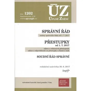 ÚZ 1202: Správní řád, Soudní řád správní, Přestupky