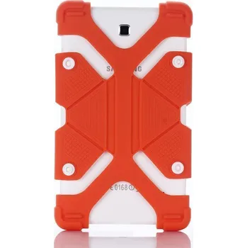 Pouzdro na tablet FLEXI Univerzální silikonový kryt na tablet 7" - 8", oranžový