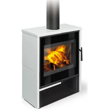 Krbová kamna kamna ROMOTOP ALEDO G keramika bílá matná 90901