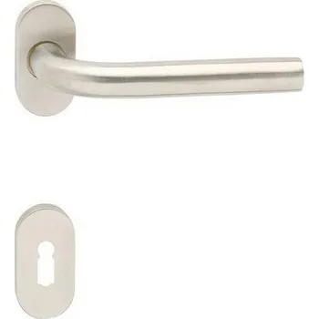 Dveřní kování Cobra dveřní kování LOFT R ovál (nerez) Provedení: BB (klika/klika, dózický klíč)