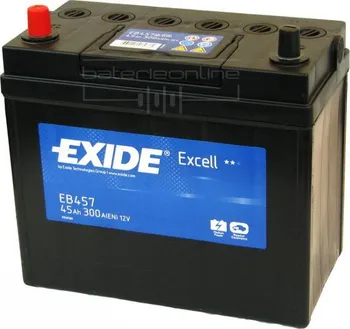 Autobaterie Exide Excell EB457 45Ah 12V 300A