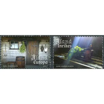 Poštovní známka Posti Aland (2017) MiNr. 440 - 441 ** - Aland - Finské sauny