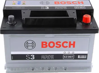 Autobaterie Bosch S3 12V 70Ah 640A 0092S30070