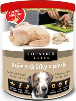 Krmivo pro psa Topstein Kuře a dršťky v plechu 800 g