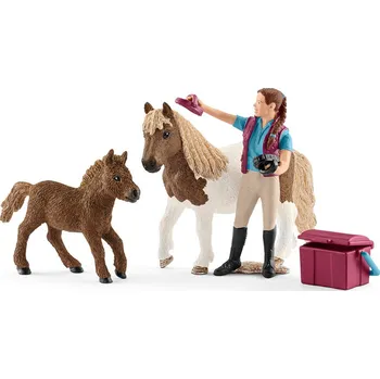 Figurka Schleich 42362 Ošetřovatelka s shetlandskými poníky