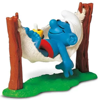 Figurka Schleich 40226 Šmoula v houpací síti