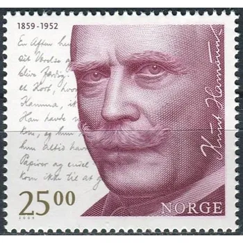 Poštovní známka (2009) MiNr. 1693 ** - Norsko - 150. narozeniny Knut Hamsun