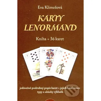 Karty Lenormand: Kniha + 36 karet - Eva Klimešová (2007, brožovaná)