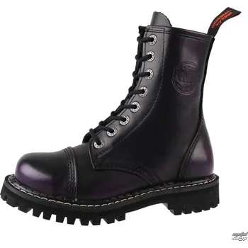 Pánská zimní obuv boty kožené unisex - Deep Purple - KMM - Dee Purple-080